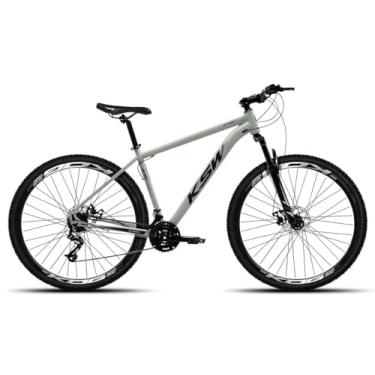 Imagem de Bicicleta Aliminio Aro 29 KSW XLT 100 com 18v Velocidades 2x9v Freio Hidraulico Garfo de suspensão,15,Cinza Porsche