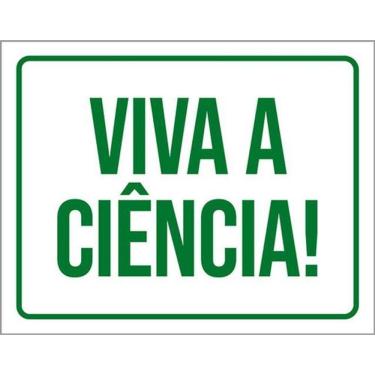 Imagem de Kit 3 Placas Verde Viva A Ciência 36X46