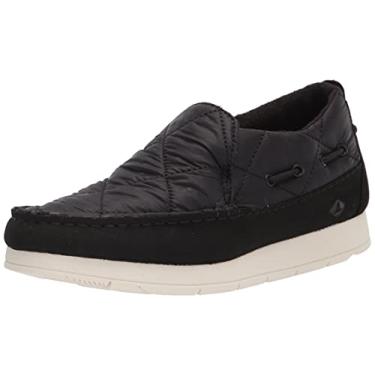 Imagem de Sperry Mocassim Feminino Moc-Sider, Nylon preto acolchoado, 7.5