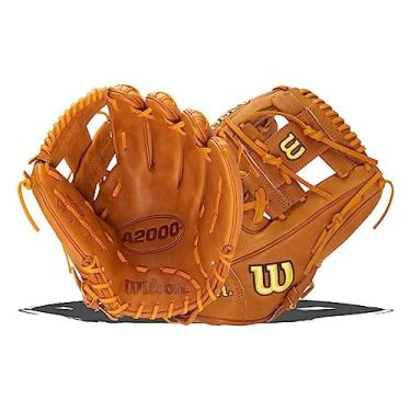 Imagem de Wilson Luva de beisebol 2021 A2000 DP15 29 cm Infield - Saddle Tan, arremesso para mão direita