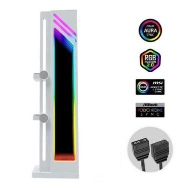Imagem de Suporte Placa de Vídeo Gpu Argb Led Infinito 5v 3pin Prata - INFINITY