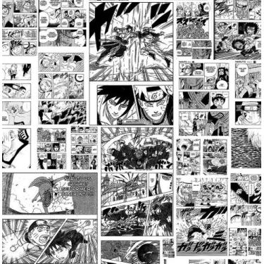 Imagem de Papel de Parede Adesivo Lavável Quarto Mangá Naruto Anime 1 Metro - Pa