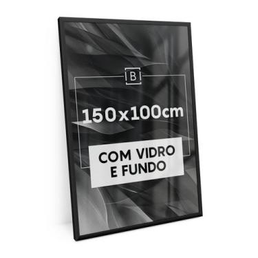 Imagem de Moldura 150x100 Cm C/ Vidro Quadro Foto Retrato Mdf Emoldurar Painel Q