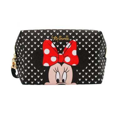 Imagem de Necessaire Retangular Rosto Minnie 13x10x20cm - Disney