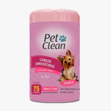 Imagem de Lenço Umedecido Pet Clean 75 Unidades Para Cães Cachorros E Gatos - Li