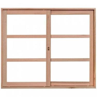 Imagem de Janela de Madeira de Correr 120x120cm com Caixilho 8,5cm Ewk 290 Rondu