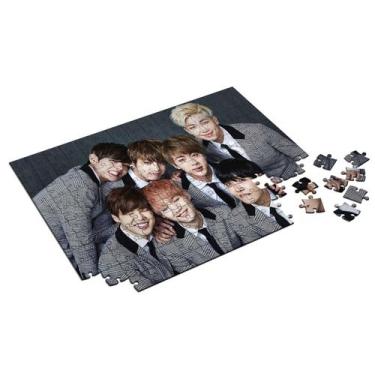 Imagem de Quebra-cabeça BTS Personalizado Com Caixa 120 Peças - Pomps Geek