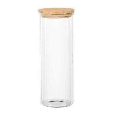 Imagem de Porta mantimento vidro borossilicato tampa bambu 1,8l 10x27 - Dynasty
