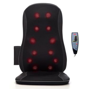 Imagem de Assento de Massagem Shiatsu 3D Costa e Lombar - Relaxshop, 110V/220V