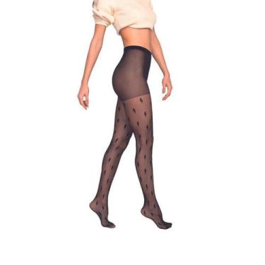 Imagem de Meia-Calça Fio 15 Raios Lupo 05758-003 Loba, P, Preto