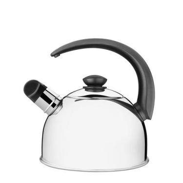 Imagem de Chaleira Tramontina Com Apito Inox 2,1L 61483/013, 2,1L, Prata