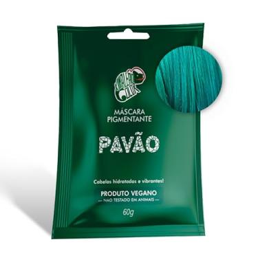 Imagem de Kamaleão Color – Máscara Pigmentante Semi-Permanente - Cores Vibrantes e Hidratação Intensa – Low Poo, Vegano, Cruelty Free – Sachê 60g - Pavão