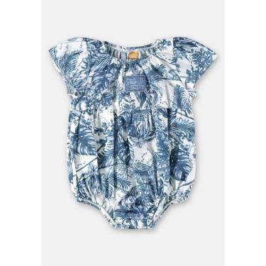 Imagem de Banho de Sol para Bebê Menina com Estampa Tropical Up Baby, Branco, M
