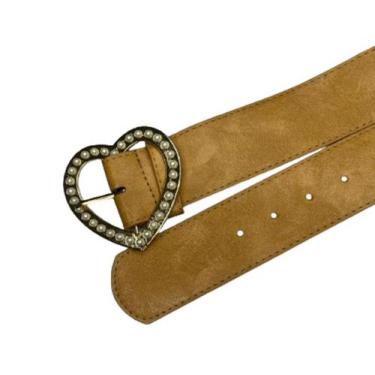 Imagem de Cinto Feminino Fivela Coração Cinto Grosso Casual Moda Atual MZS-2060 