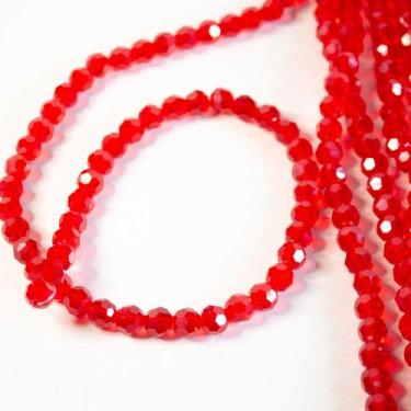 Imagem de Um Fio de Cristal Redondo 8MMVermelho TranspAprox 68Un32g - La Mode Ar