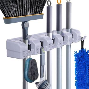 Imagem de Suporte Multiuso Organizador De Porta Vassouras Rodos Pá - Yeet