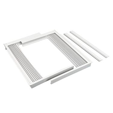 Imagem de Forestchill Painel lateral de ar condicionado de janela com moldura, serve na maioria das unidades de 15.000 BTU, kit de substituição de cortina de enchimento sanfonado AC para sala, inclui painéis