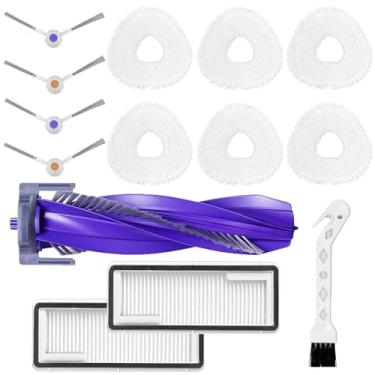 Imagem de Kit de acessórios de substituição para aspirador NARWAL Freo X Ultra Robot Vacuum, 1 pacote de escova principal, 2 pacotes de filtros, 6 esfregões, 4 escovas laterais, 1 pacote de escova de limpeza