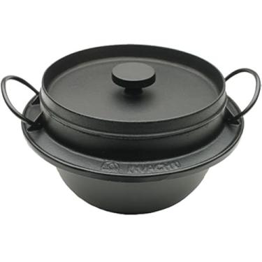 Imagem de Iwachu Panela de arroz Gohan Nabe de ferro fundido japonês 410-719, preta