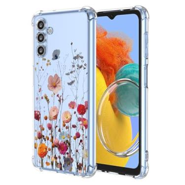 Imagem de RRXSYXL Capa para Samsung Galaxy M14 5G com série de flores bonitas coloridas anti-queda capa macia para Samsung M14 5G, linda flor