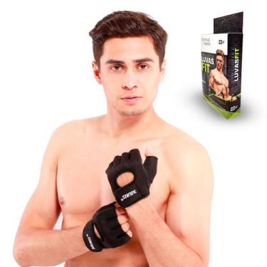 Imagem de Luva De Academia para Musculação Unissex Treino Ajustável - Par - MBFI
