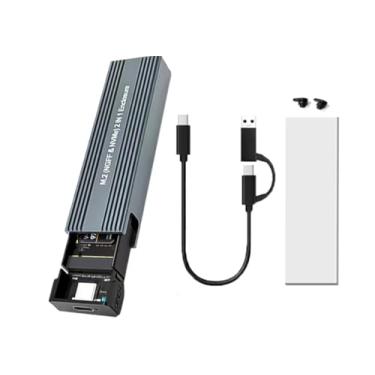 Imagem de Case Suporte Adaptador Ssd M. 2 M2 Nvme Ou Sata 10gbps P/Usb Tipo C 3.2 Gen2