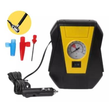 Imagem de Compressor Bamba De Ar Portátil 12V Manômetro 250 PSI Potência 120W Ca