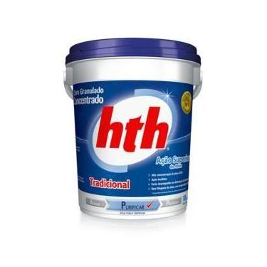 Imagem de Cloro Granulado HTH 65% 10kg - Tratamento Eficiente para Piscinas