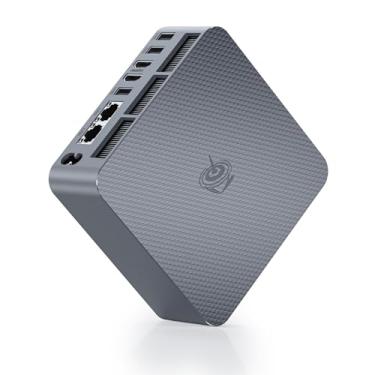 Imagem de Beelink Processador Ai Mini PC EQR6 6600U AMD Ryzen 5 (6C/12T, até 4,5GHz), Micro Computador 32GB LPDDR5 500GB SSD Built-in PSU, Mini Computadores Dual HDMI/4K 60Hz/WiFi6/BT5.2 Home/Office/HTPC W11