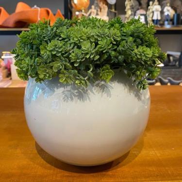 Imagem de Arranjo Completo Centro de Mesa Verdinho Artificial Vaso Branco - Deco