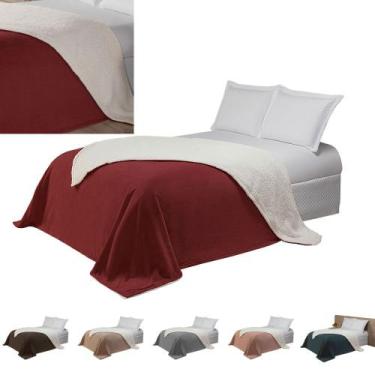 Imagem de Cobertor King Sherpa Lã Carneiro E Manta Soft Alta Gramatura - Enxovai