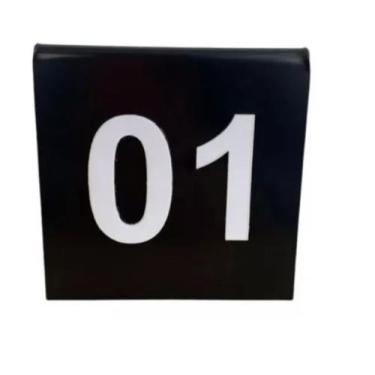 Imagem de Display Pequeno Placa Numerador Mesa Bar Alto Relevo 60pçs - AGV Criaç