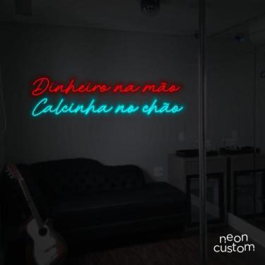 Imagem de painel letreiro led Neon Dinheiro na Mão Calsinha no Chao decoracao fe