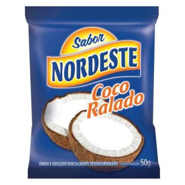 Imagem de Coco Ralado Úmido e Adoçado 50g - Sabor Nordeste - Diversos