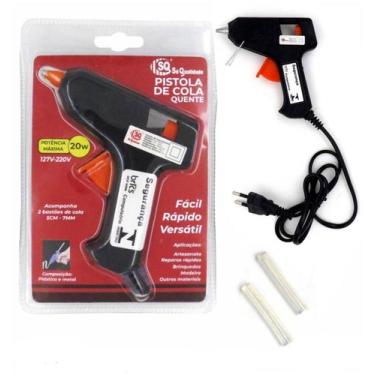Imagem de Aplicador de cola quente 20w c/ 2 bastoes de cola - JFZ IMPORT