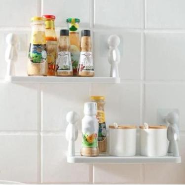 Imagem de Prateleira Suporte Organizador Cozinha Banheiro Plástico Com - FERRAGE