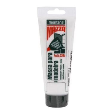Imagem de Massa para Madeira 220gr Mazza - Branco - MONTANA