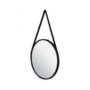 Imagem de Espelho Decorativo Redondo Adnet 32cm Com Alça Suspenso - NoBrand