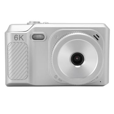 Imagem de Câmera Digital para Fotografia, Câmera Compacta HD de 48 MP, Câmera Com Foco Automático Com Zoom Digital 16X, Câmera Portátil de Viagem para Adolescentes, Meninos, Meninas (Prata)