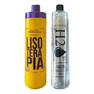 Imagem de Progressiva Sem Formol Lisoterapia 1lt + Progressiva H2o 1lt - NoBrand