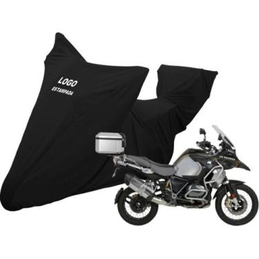 Imagem de Capa Cobrir Moto Bmw R1200 GS Rallye Espaço Para Top Case - Mz, Preta