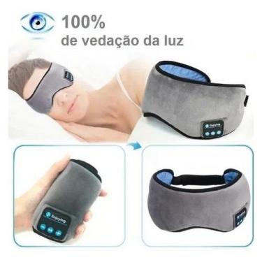 Imagem de Máscara Tapa Olhos Fone De Ouvido Bluetooth Meditação Dormir e Relaxar