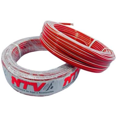 Imagem de 5 metros de fio bicolor cristal 2x0,75mm cabo paralelo polarizado de q