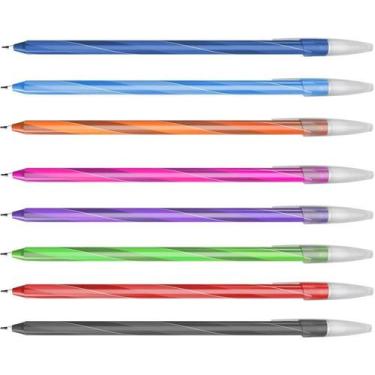 Imagem de Caneta esferografica cis spiro glow 0,7mm 8cores sertic