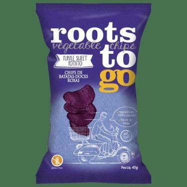 Imagem de Chips de Batata Doce - Roots To Go, Batata Doce Roxa
