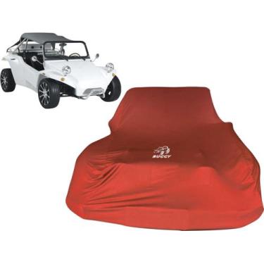 Imagem de Capa Para Cobrir Carro Buggy 2 Lugares Tecido Helanca - Mz, Vermelha