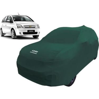 Imagem de Capa Automotiva Chevrolet Meriva Tecido Helanca Cor Preta - Mz, Verde