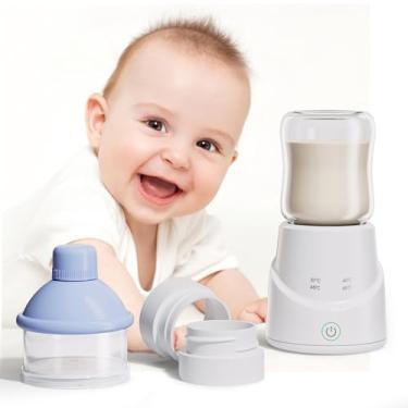 Imagem de Aquecedor de Mamadeiras Portátil para Trave, Aquecedor de Leite Com 4 Níveis de Temperatura Ajustável, Aquecedor de Mamadeiras Portátil para Leite de bebê Com Adaptadores de 39
