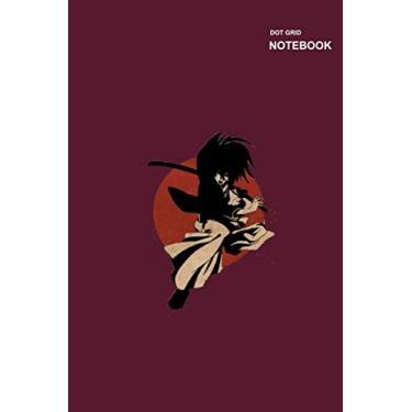 Imagem de Cute Dotted Grid sketchbook: Spacing Size 0.2" or 5mm, 110 Pages, (6 x 9 inches) Large, Himura Kenshin Rurouni Kenshin Wandering Samurai Pink Notebook Cover.