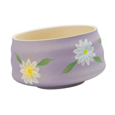 Imagem de ＫＬＫＣＭＳ Tigela de chá Matcha de cerâmica Tigela de mistura Matcha Tradicional xícara de chá japonesa 580ml Feito à mão para a família, Tolet